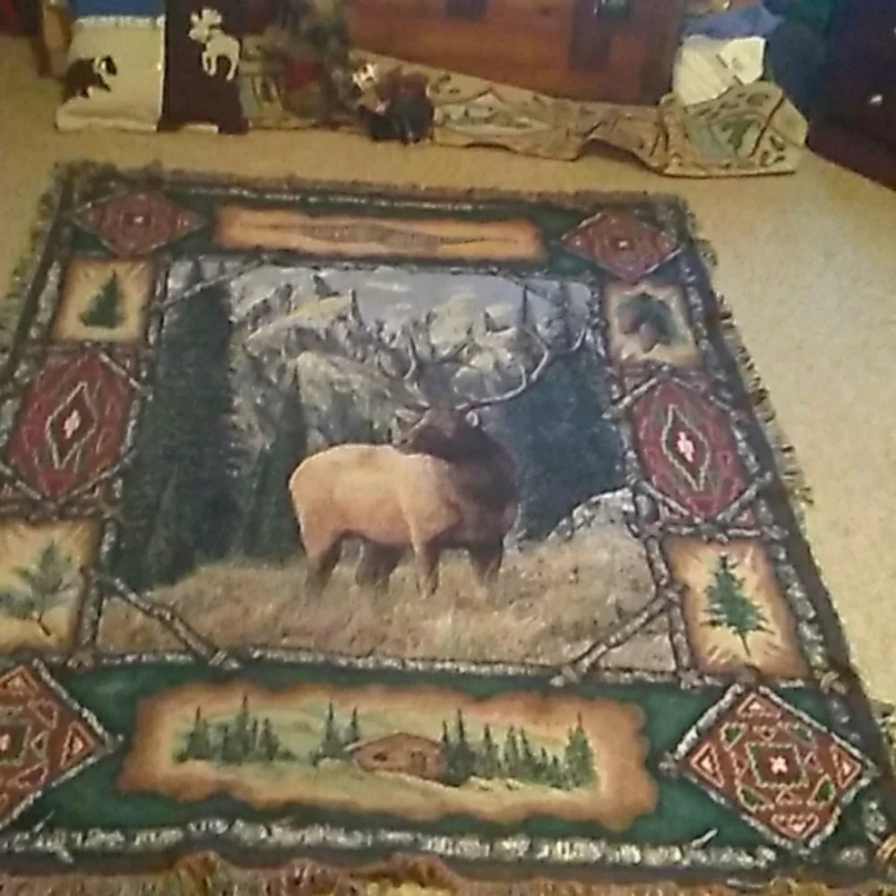 🫎 Elk Tapestry Blanket Wall Hanging EPLC